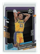 MAXWELL LEWIS #211 2023-24 PANINI OPTIC LAKERS ROOKIE RC