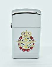 Zippo Slim - ROYAL CANADIAN AIR FORCE, 1978, RCAF, Polished Chrome, Military