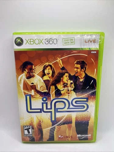 Lips (Microsoft Xbox 360, 2008) CIB - Tested & Works - With Manual- Complete