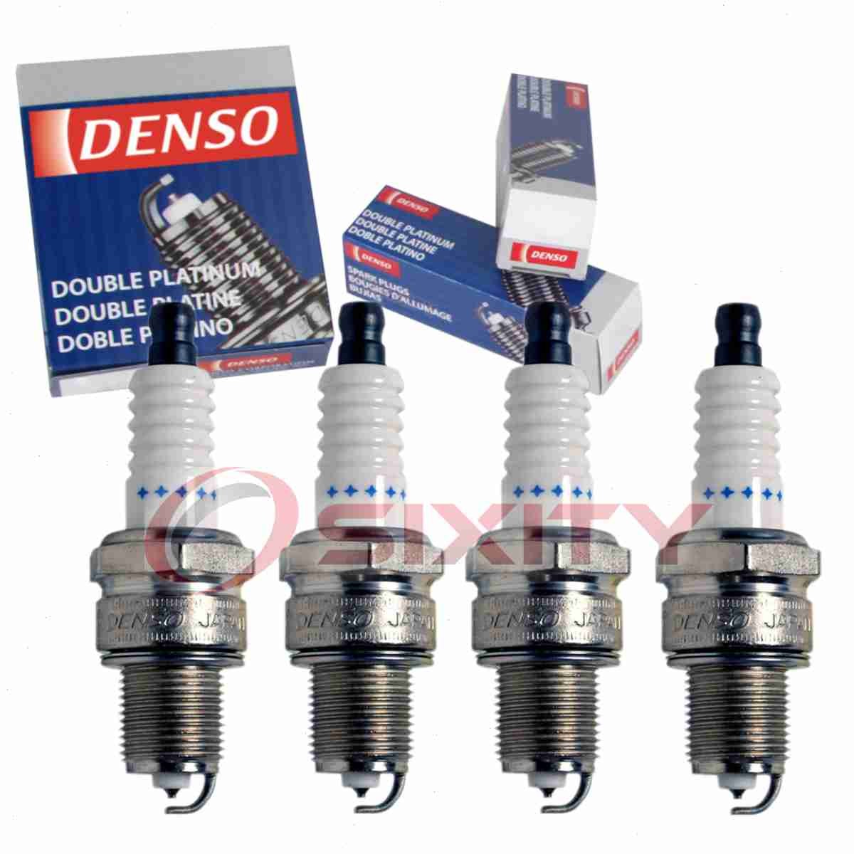 4 pc Denso Platinum Long Life Spark Plugs for 1971-1973 Nissan 1200 1.2L L4 ze
