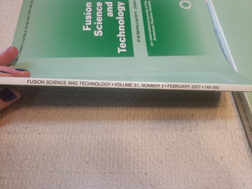 Fusion Science & Technology American Nuclear Society Paperback 2007 Lot - Picture 3 of 12