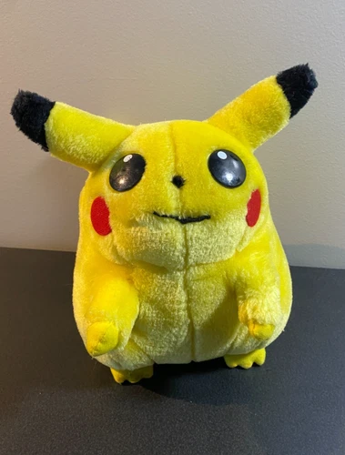 Pokemon Vintage Fat Pikachu Play-By-Play Plush 1999 8" Nintendo Stuffed Toy