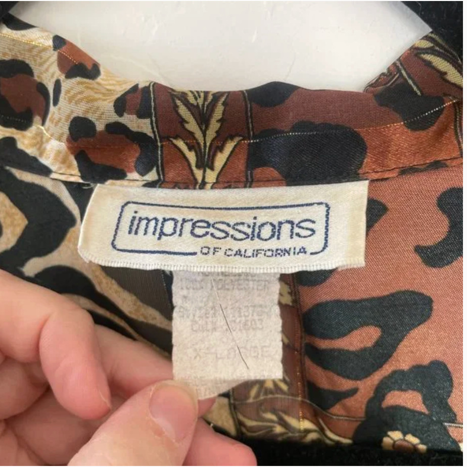 ⭐️ Patchwork Vintage Cheetah Leopard Cat Hipster … - image 4