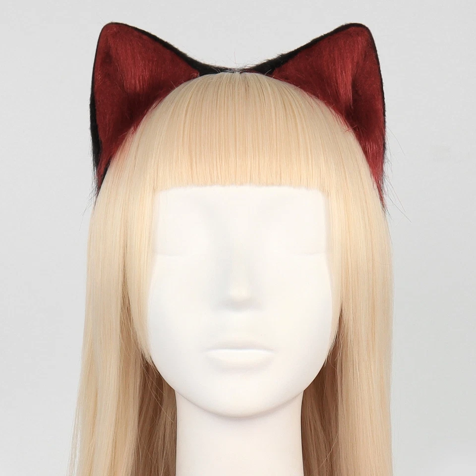 Cat Ear Headband Faux Fur Adjustable Cosplay Lolita Anime Costume Accessory - Image 4 of 4