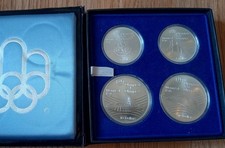 1976 Canada Montreal XXI Olympiad 4 Silver Coin Set  4.32 Troy Ounce Silver