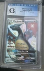 Charizard GX  Pokemon Hidden Fates Full Art #SV49 CGC BLUE LABEL 9.5 Mint