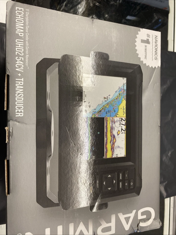 Garmin - ECHOMAP Chartplotter GPS UHD2 54cv with transducer - Black - Image 2 of 4