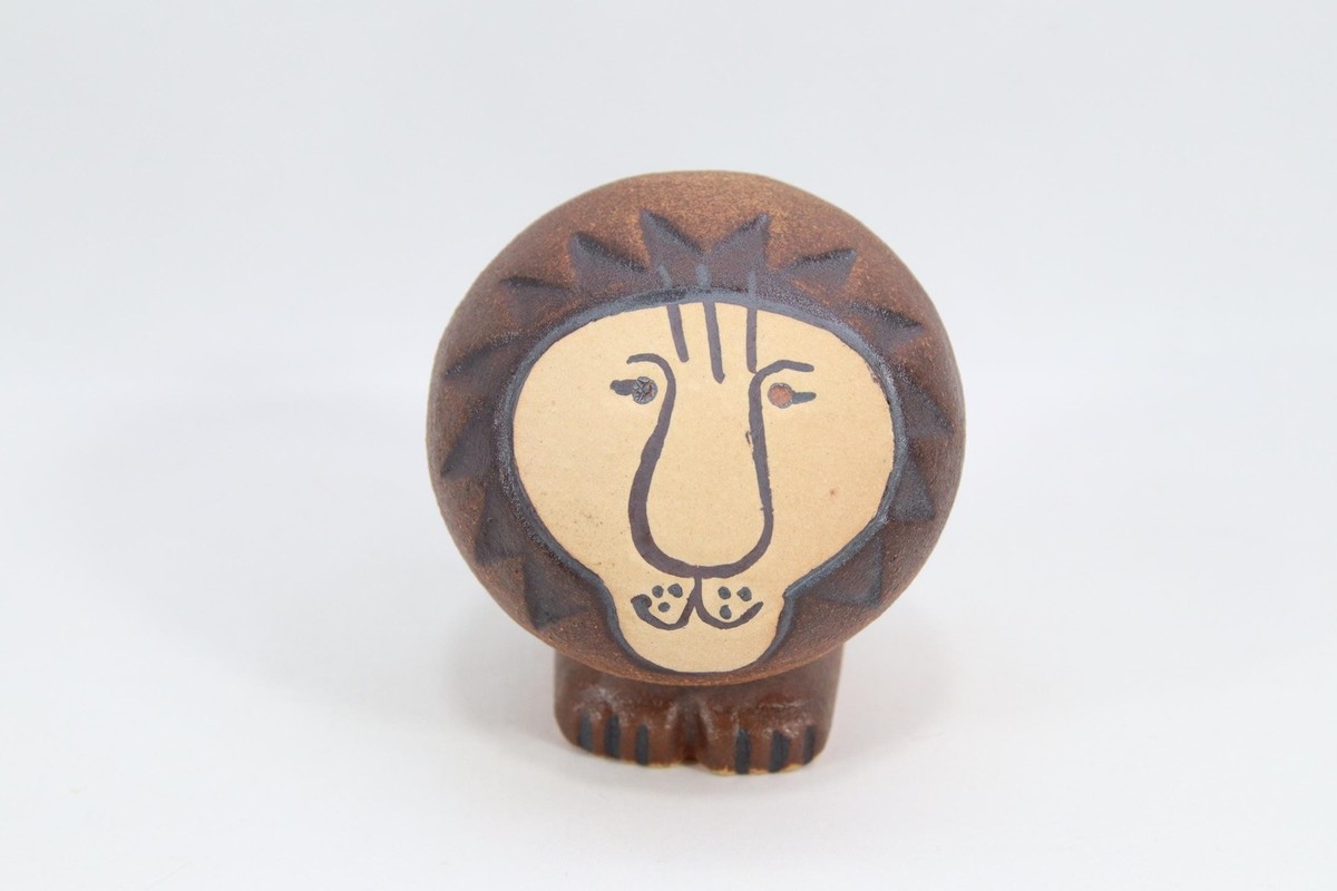 置物 Lisa Larson Lion Mini Lisa Larson Mini Lion Figurine | Vintage Swedish Gustavsberg