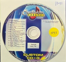 1141 CUSTOM CHARTBUSTER KARAOKE CDG LOT LB