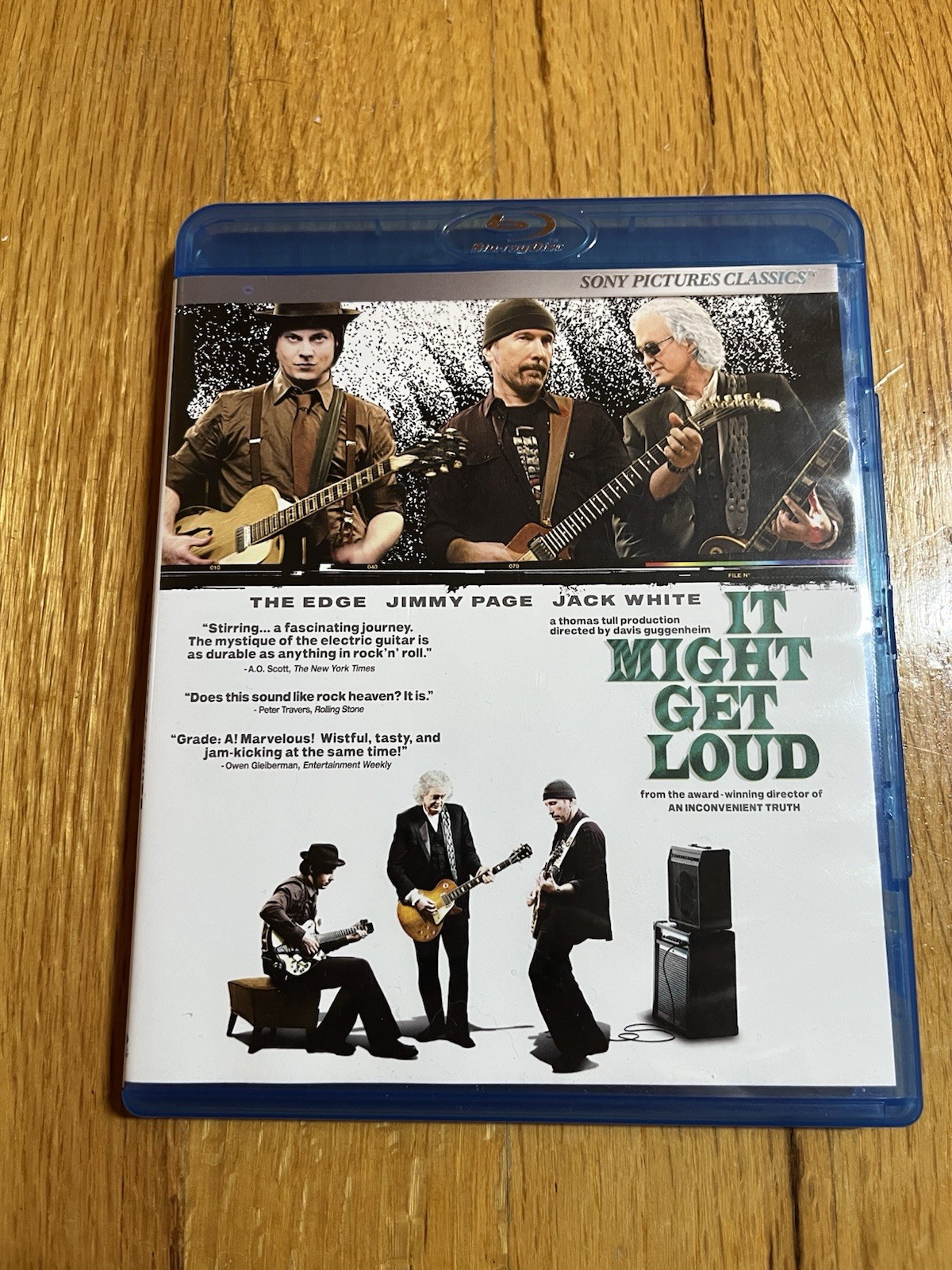 It Might Get Loud (Blu-ray, 2009) Jimmy Page, Jack White, The Edge. VERY GOOD