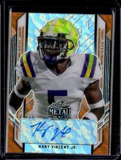 2021 Leaf Metal Draft #PA-KVJ Kary Vincent Jr. Portrait Auto Marbles Orange 5/7