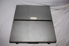 2 Vintage Metal Brumberger 35mm Slide Storage File Cases Each Holds 150 Lot 1
