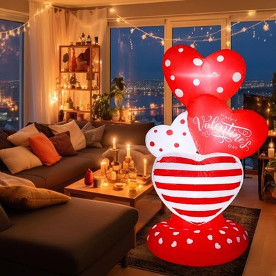 Syhood 4.3 ft Valentines Day Inflatable with Love Heart as pictures shown 