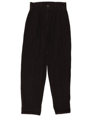 Lucy & Yak Damen High Waist Tapered Jeans W28 L30 Schwarz W119