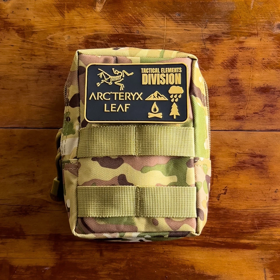 Arcteryx Leaf Hook And Loop Rubber Patch Tactical Elements Division Outdoor Hike - Image 3 of 4