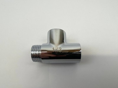 1/2 Zoll Chrom T Stück und Invena Übergangsverbinder Messing Fitting Sanitär Bad