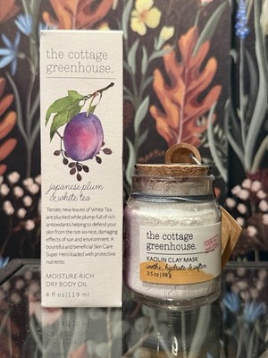 The Cottage Greenhouse Clay Mask & Moisture Rich Dry Body Oil