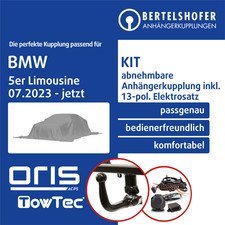 Für BMW 5er Limousine Typ G60 / G90 / G68 07.23- AHK abn. +13pol spez E-Satz TOP