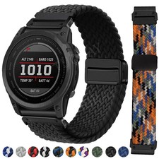 For Garmin Fenix 8 E 7 7X 6 6X Pro 5 5X Plus 3HR Epix S70 Nylon Watch Band Strap