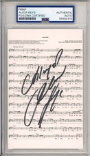 Alicia Keys SIGNED No One Lyric Piano Sheet Music PSA DNA COA AUTOGRAPH