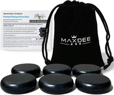 Massage Stones Essential Hot Stones for Massage, 6 Medium Hot Stones Massage Kit