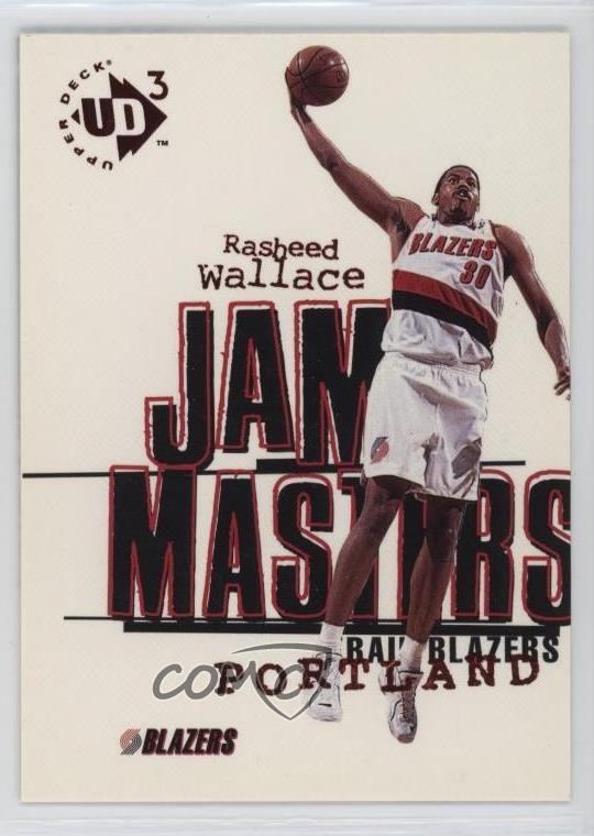 1997-98 Upper Deck UD3 Jam Masters Rasheed Wallace #6 h3a