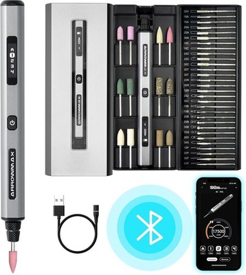 AM Mini Engraving Pen with 36 Bits - Cordless Rotary Tool (SGS Pro)