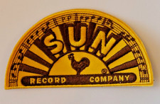 SUN RECORD HALF CIRCLE PATCH MEMPHIS TENNESSEE ELVIS SEW - IRON ON PATCH NEW
