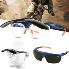 Flip-up Welding Goggles Anti-Flog Outdoor Sport Eye Protective Safety Glasses
