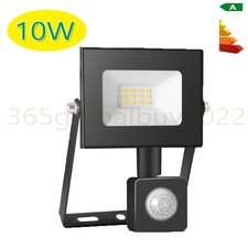 10W LED Floodlight PIR Motion Sensor Security Lamp Garden Yard Light White Cool