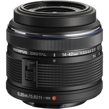 Olympus M.Zuiko Digital 14-42mm f/3.5-5.6 II R Lens Black 