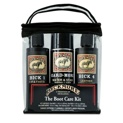Bickmore Boot Care Kit - Bick 1 Bick 4  Gard-More - Leather Lotion Cleaner