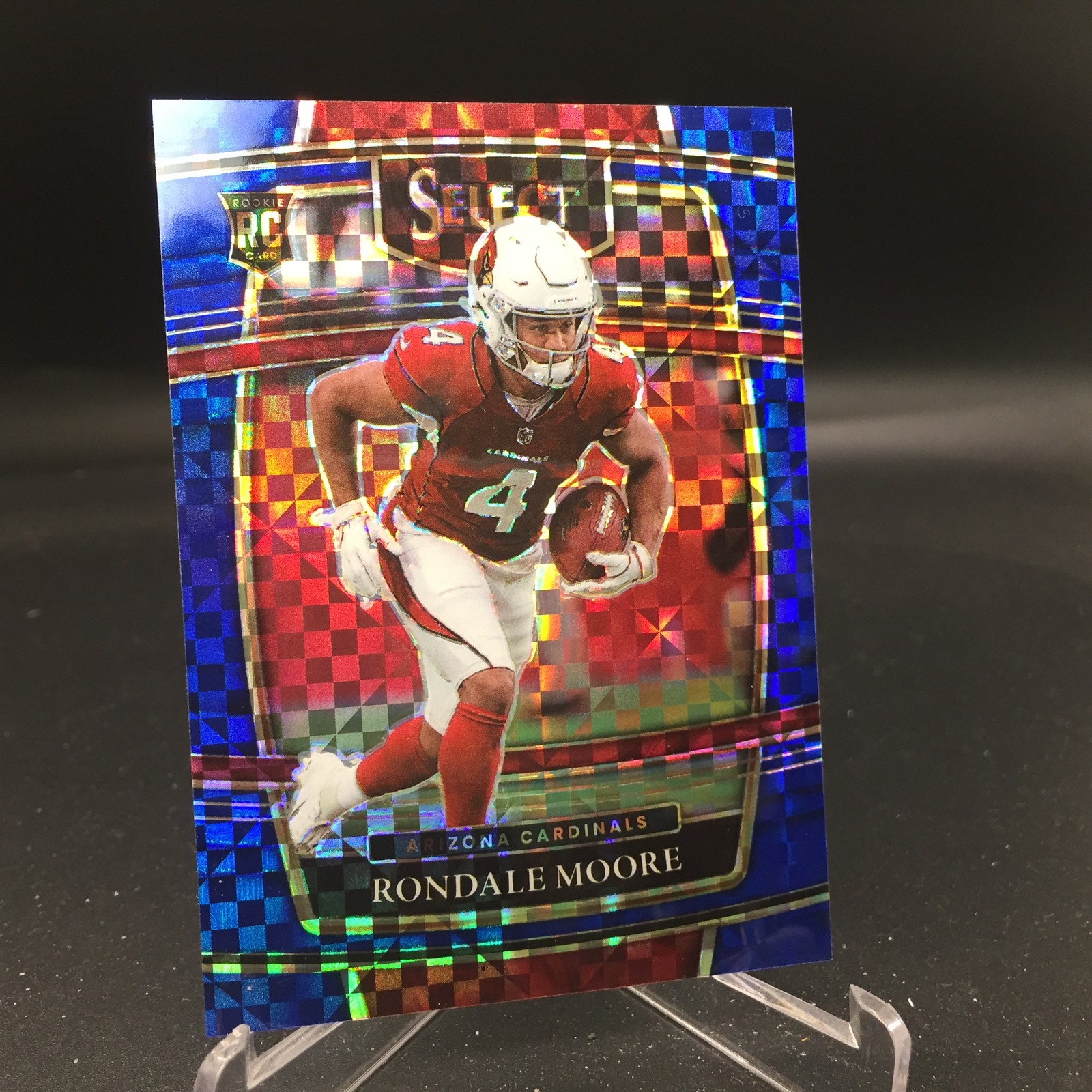 Rondale Moore 2021 Panini Select Blue Prizm 58 #/199 Arizona Cardinals Rookie