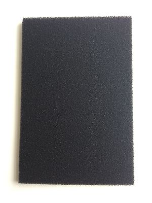 DIY AKTIVKOHLE IMPRÄGNIERTE SCHAUMSTOFF FILTERPLATTE - 12mm DICK (18'' x 12'')