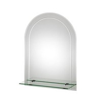 Croydex Fairfield Arch Mirror Shelf With Hang N Lock Fitting System, 600 X 450 X Croydex Fairfield Arch Mirror Shelf With Hang N Lock Fitting System, 600 X 450 X
