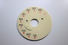 GPO 706 TELEPHONE ALPHA-NUMERIC BACK PLATE - ALL COLOURS