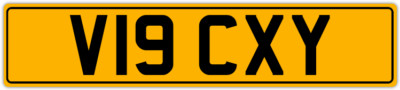   VICKY  VIC VICTORIA VICK VICKS PRIVATE REGISTRATION CAR NUMBER PLATE V19 CXY