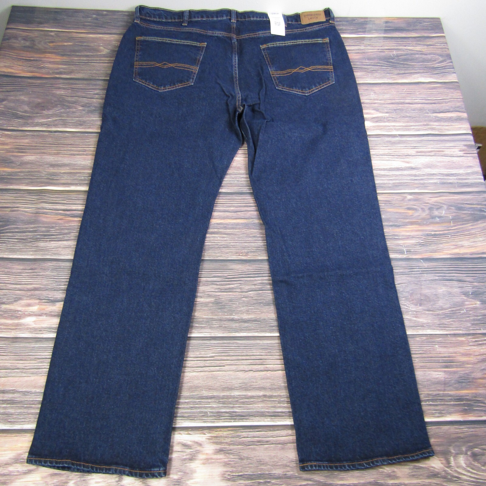 Denizen Levi's NEW NWT Mens 42x32 285 Relaxed Denim Jeans Dark Wash Blue thumbnail 2