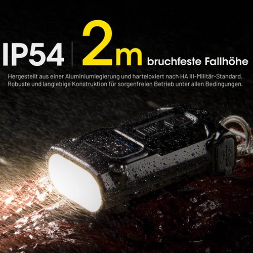 Nitecore TINI 3 Gris - Lámpara Llavero LED 600 Lúmenes 3000k-6500k USB-C - Imagen 7 de 8