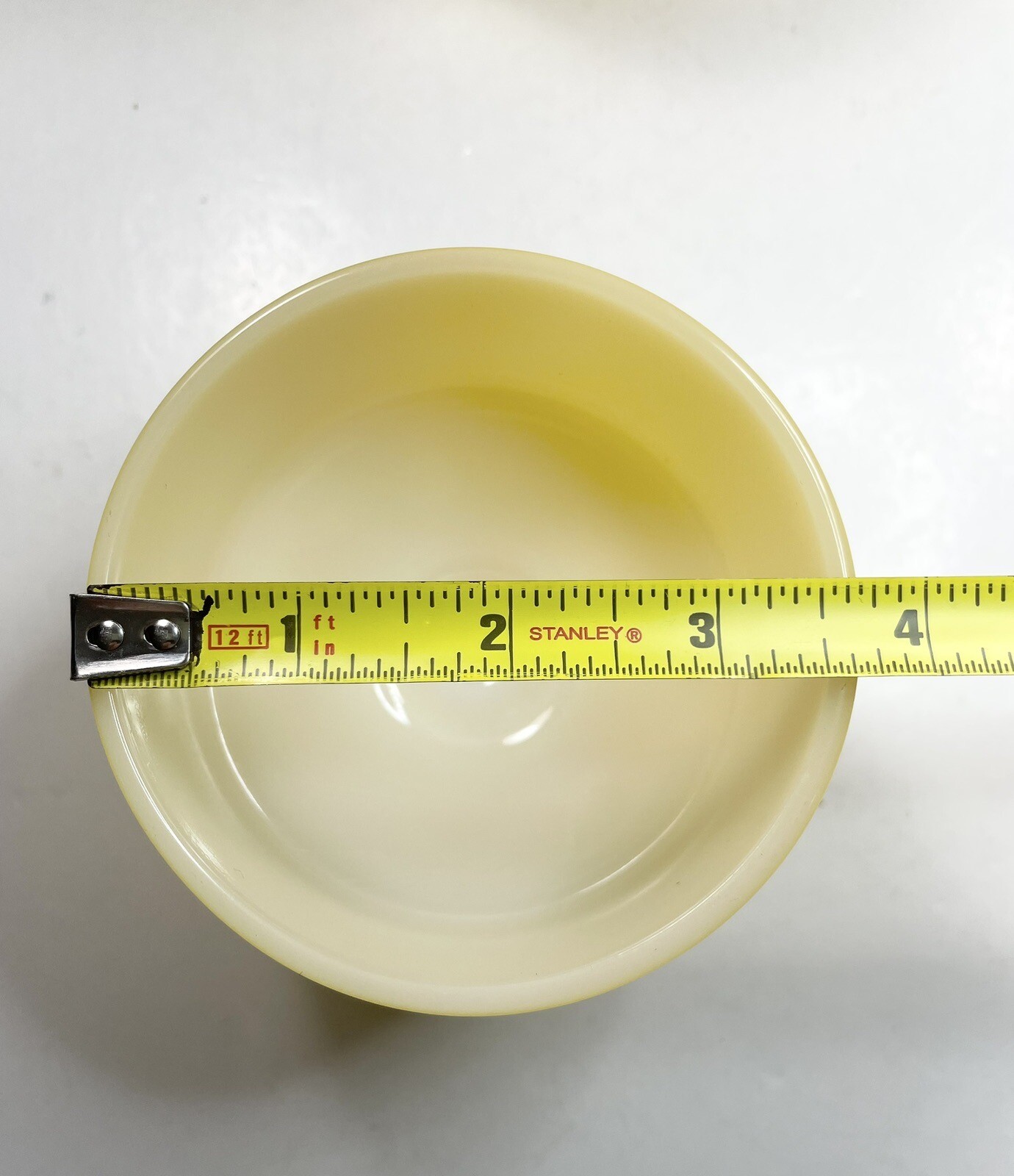 Vtg Federal Glass Set Of 4 Yellow Dessert Cups Ice Cream Bowls Retro