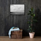 Barbary Coast San Francisco Framed Canvas Print – Misty Ocean Scene