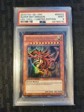 2010 Slifer Sky Dragon Holo - PSA 9 - YuGiOh Legendary LC01-EN002 Limited Graded