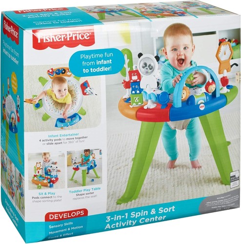 Fisher-Price 3-in-1 Spin Sort Activity Center New Open Box - Picture 8 of 8
