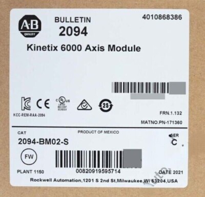 New Sealed AB 2094-BM02-S /C Integrated Axis Module 15A Servo Drive 2094BM02S