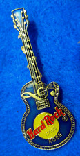 KOBE BLUE MUSICAL NOTES VERTICAL GIBSON LES PAUL GUITAR Hard Rock Cafe PIN
