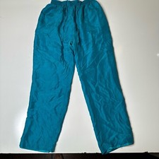 EVR Apparel Blue Nylon Pants Size Large Water Resistant