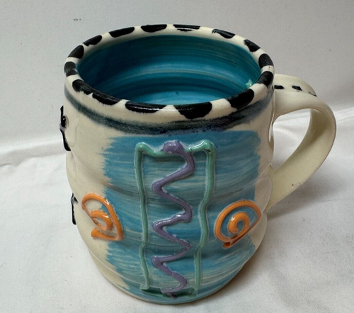 Whimsical ‘Polly Made Me’ Handmade Pottery MUGS **3 DIFFERENT DESIGNS*** - Picture 7 of 32