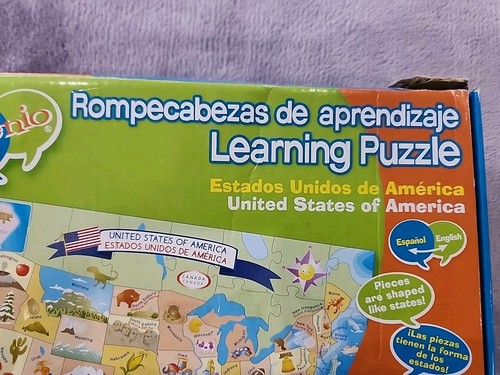 Ingenio USA Karte Puzzle Englisch Spanisch 64 Teile komplett Lernen USA - Bild 4 von 9