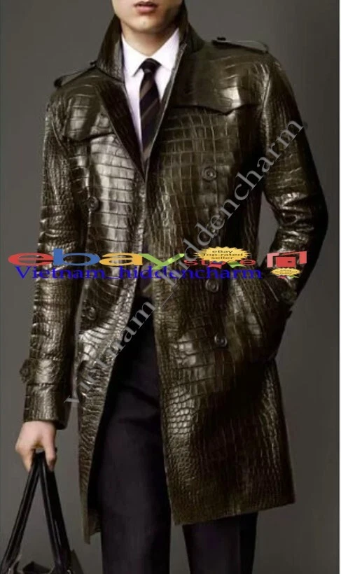 Crocodile skin shop coat
