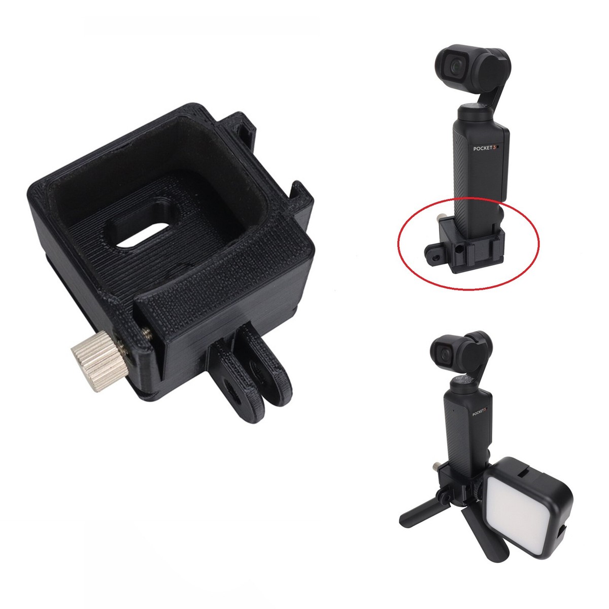 Handheld Gimbal Camera Mounting Expansion Bracket Adapter for DJI